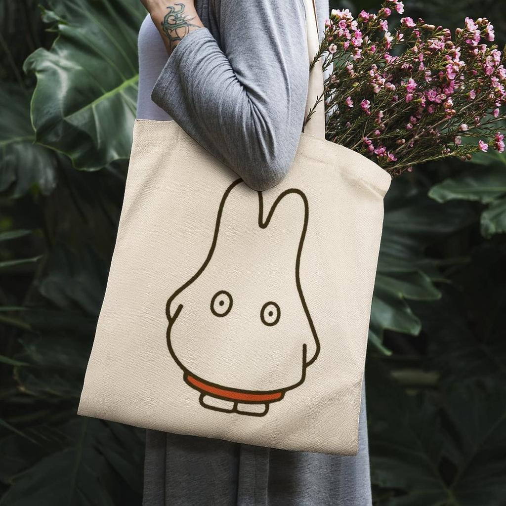 JMI Miffy Tote Bag, Large Capacity, Durable, Green, 38x41cm, Women's