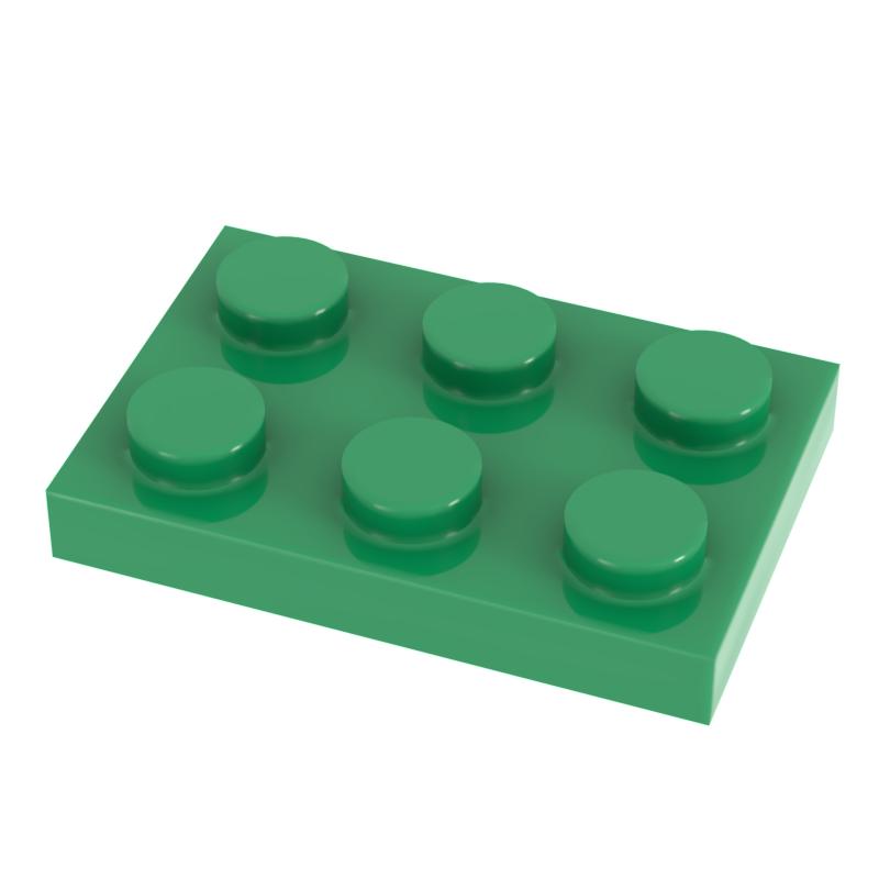 

[Funbrick] 50&100&200PCS Plate 2X3 3021 Compatible with Famous Brand Building Block Classic Building Blcok Toys MOC DIY 200PCS зелений