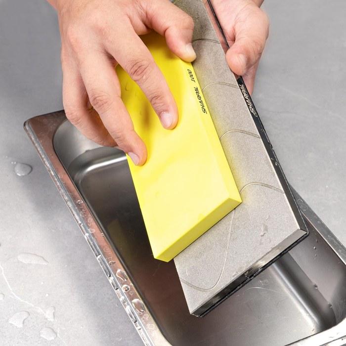 SHARPAL 145H Diamond Wrapping Plate, 10.1 X 25.4cm, for Whetstone Flattening, 220 Grit, Silver, 10 X 4 Inch