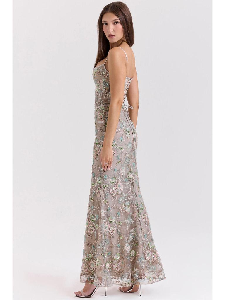 2026 Abito Elegante con Lacci e Schiena Scoperta Slim-fit da Donna