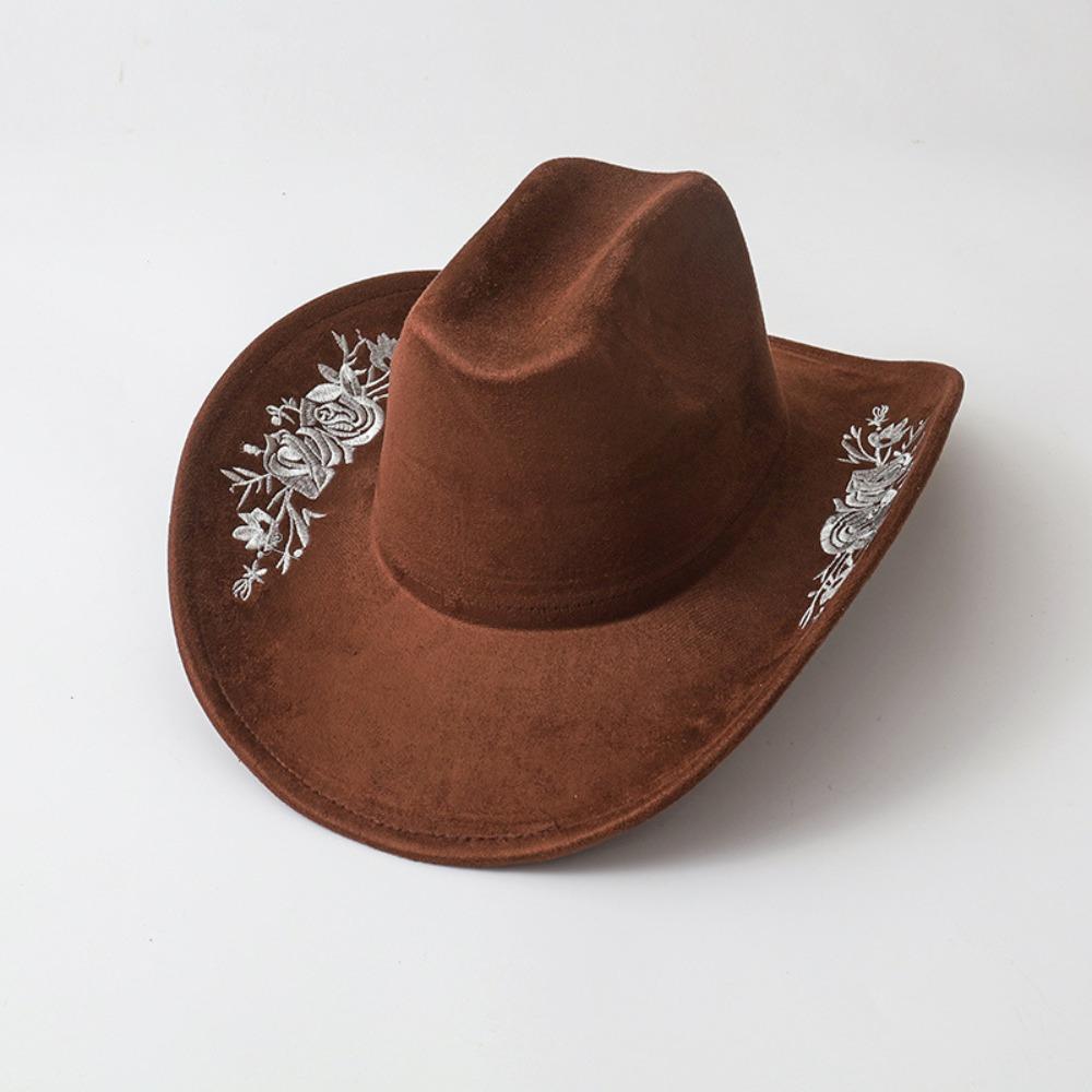 Formal Occasion Embroidered Felt Top Hat British Vintage Hats  Men Women