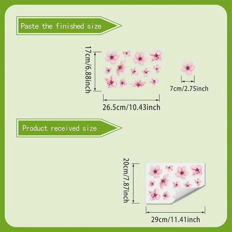 Floral Bathroom Sink Stickers Removable Self-Adhesive Waterproof Bathroom Toilet Decorative Sticker Bathtub Sticker Home Decor