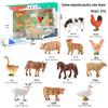 "1-9 inch Plastic Animal & Dinosaur Model Toy Set"