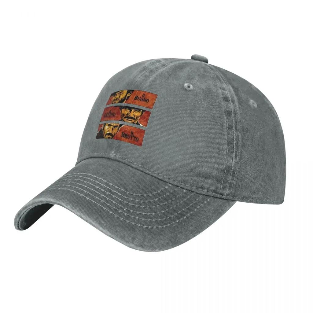 Il Buono Brutto Cattivo The Good The Bad And The Ugly Vintage Demin Cap Breathable Design Summer Hat Baseball Cap Unisex