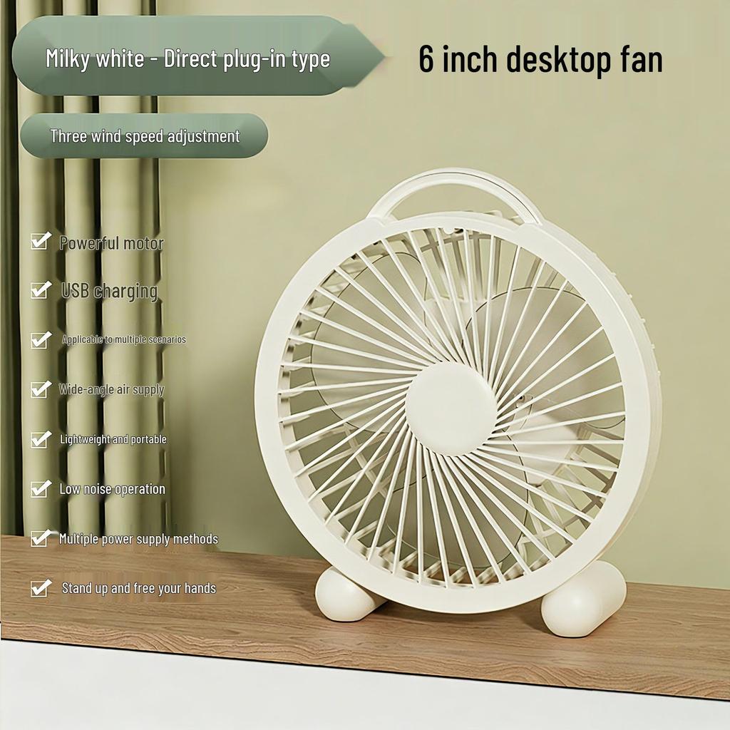 Rechargeable USB Desktop Fan for Office or Study