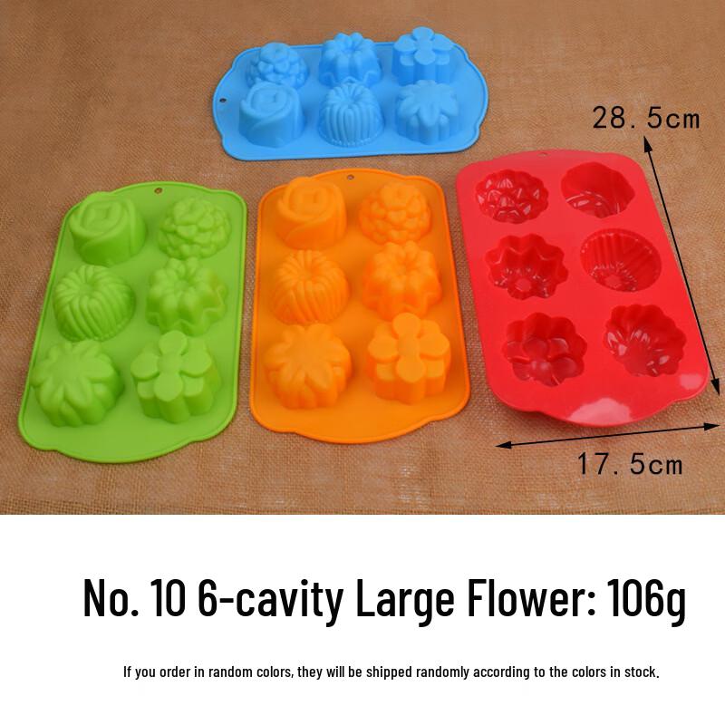 

MDNG 6-Cavity Flower & Grass Silicone Baking Mold