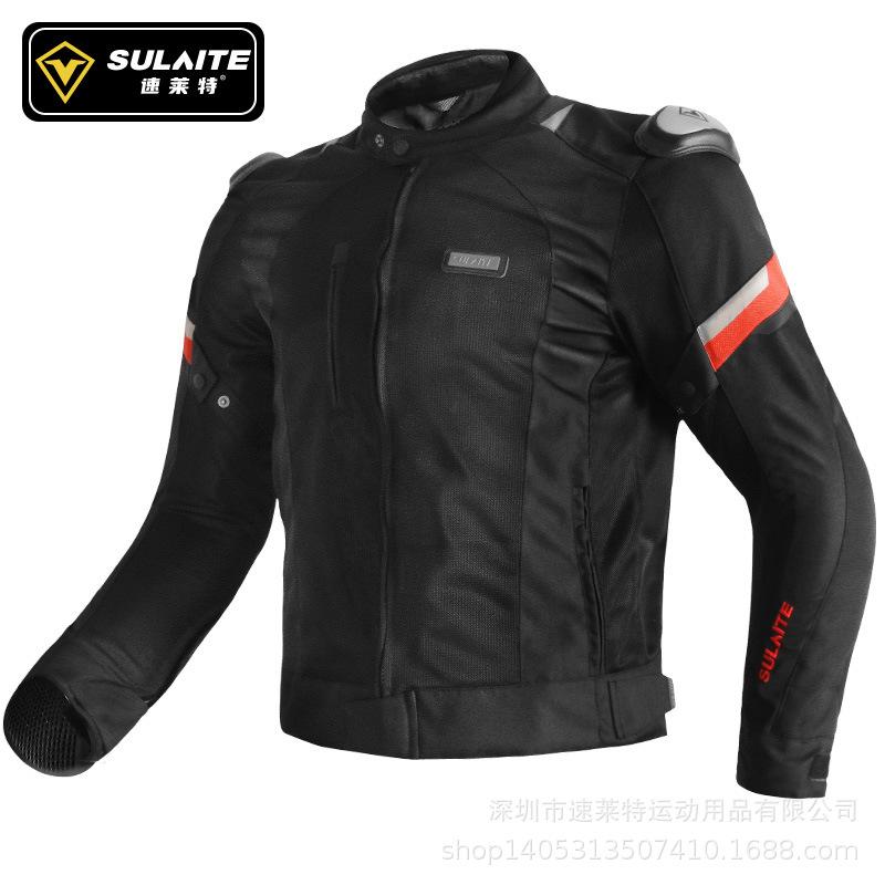 SULAITE motorcycle mesh cycling suit four seasons breathable anti-drop suit road cycling suit locomotive equipment