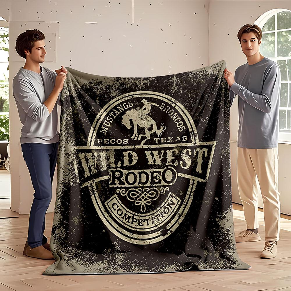 Wild West Rodeo Blanket for all seasons blanket lunch break throw gift