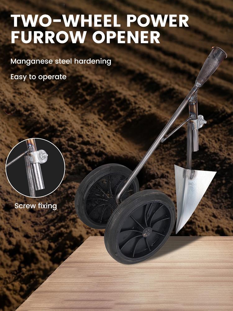 Household Hand-Pushed Hoe, Hoe, Hoe, Wheeled Hoe, Weeder, Garden Hoe, Micro Tillage Machine, Turning Soil, Trenching Plow, Push