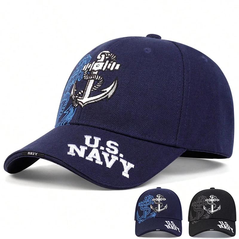 Unisex Anchor Embroidery Baseball Caps Spring Autumn Outdoor Adjustable Casual Hats Dad Hat Sunscreen Hat