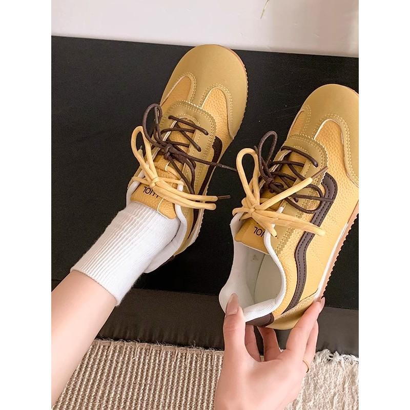 Niche platform shoes women's summer new sports and leisure shoes versatile flat-bottomed round head shoes