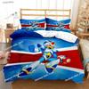 Rockman Megaman Game All Season Bedding Set Printed Bed Set Duvet Cover Sheet Pillowcase Soft Quilt Cover Full Queen King Size
