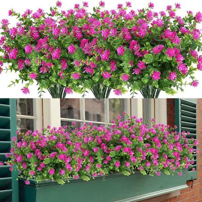 Artificial Eucalyptus-Camellia Flower Arrangement for Outdoor Decoration