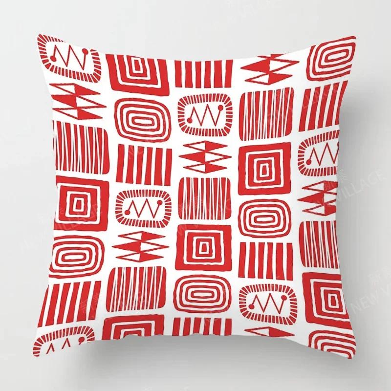 Nordic Fall Home Decor Autumn Throw Pillow Case Sofa Cushion Cover Modern Geometry
