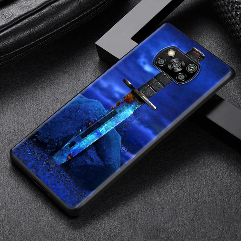 Spiel CS GO Hülle für Xiaomi Poco X3 NFC M3 M4 Pocophone F1 F3 Funda Capa Redmi Note 9s 9 8 10 Pro Schwarz Weiche Handyhülle Coque