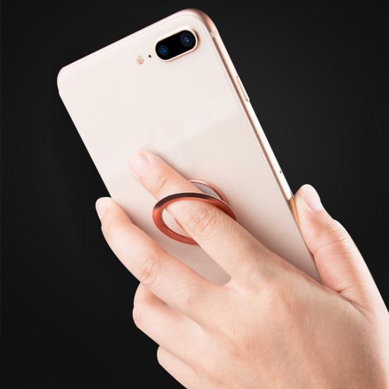 Ultra-thin Rotatable Portable Support Stand Car Mobile Phone Bracket with Ring