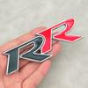 3D Metal RR Logo Car Rear Trunk Sticker Front Grille Badge Emblem Decal For Honda Accessories