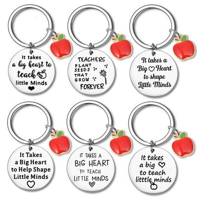 Pendant Teacher Keychain Thank You Teacher Thanks Gift Keyring Thanks Key Chain  Graduation Gift