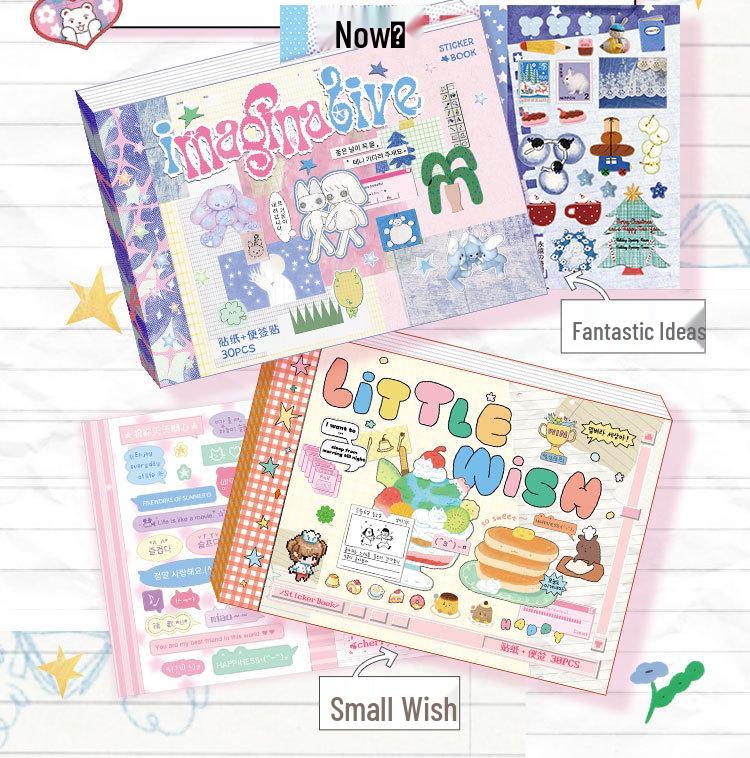 Xin Mo M5 Japanese Die-cut Sticker Book: Versatile Tearable Journal for DIY Collage and Gumi Crafts
