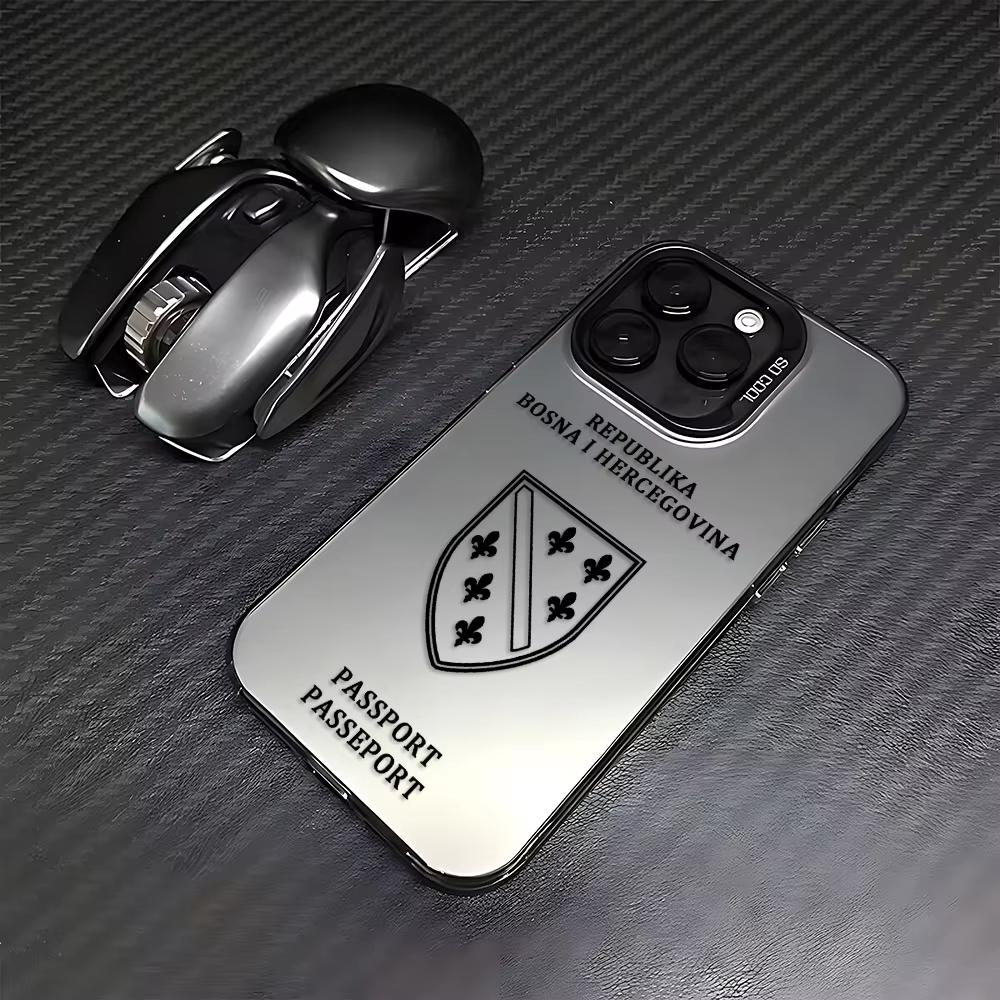 

Bosnia and Herzegovina Passport Phone Case For iPhone 16 e 15 14 13 12 11 Pro Max Plus Mini X XS XR SE 2020 2022 iPhone SE (2022)