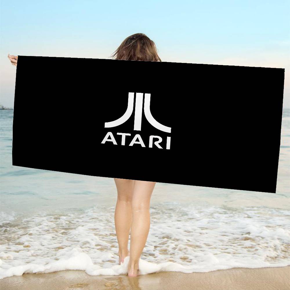 A-AtariS Game Logo Microfiber Beach Towel Absorbent Quick dry Soft Yoga Swimming Resort Mountain Climbing Towel