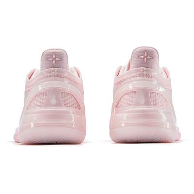 Li Ning Liren 4 V2 Amortiguación Antideslizante Ligero Rebote Caña Baja Zapatillas de Baloncesto para Hombre Rosa ABAU037-3