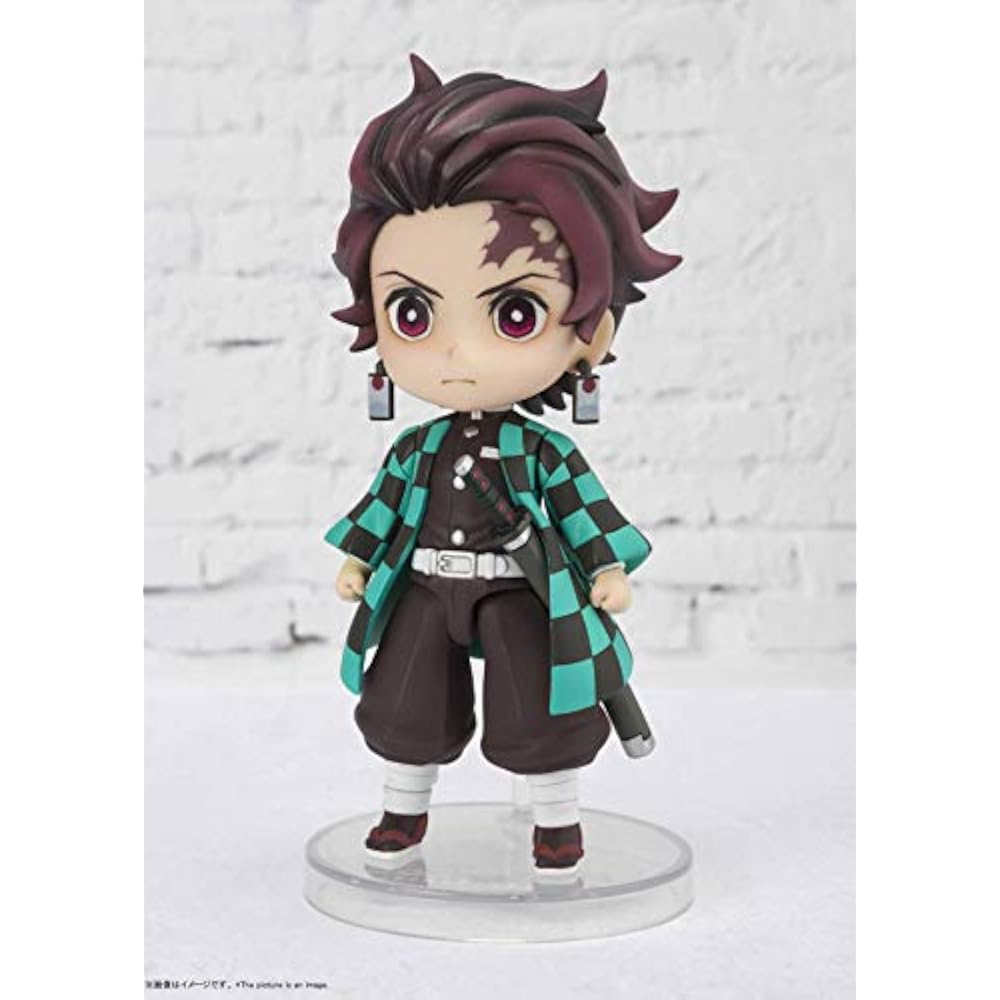 TAMASHII NATIONS Figuarts Mini Demon Slayer Kamado Tanjiro Approx. 90mm PVC & ABS Pre-painted Act...