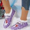 Foreign trade new large size European and American Christmas snow boots winter large size velvet casual women's flat bottom warm