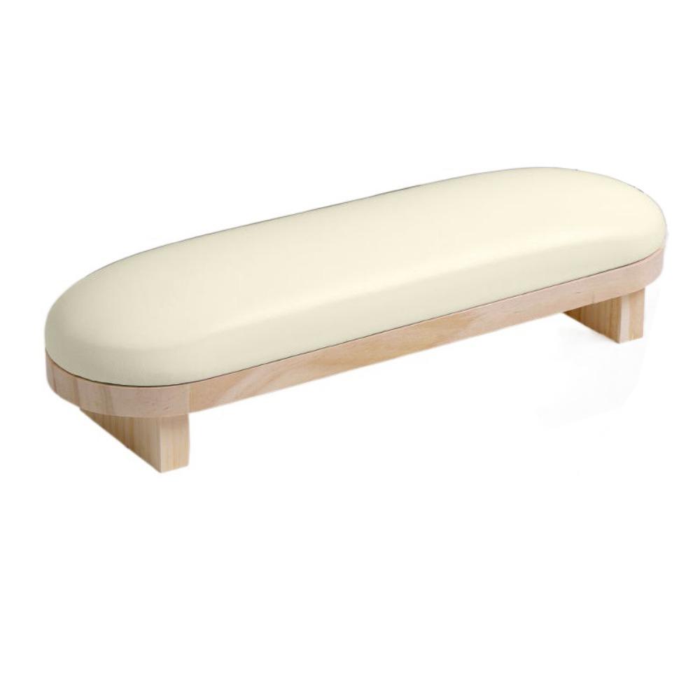 Wood Stand Manicure Hand Pillow PU Leather Manicure Table Mat Nail Art Hand Cushion  For Two Hands
