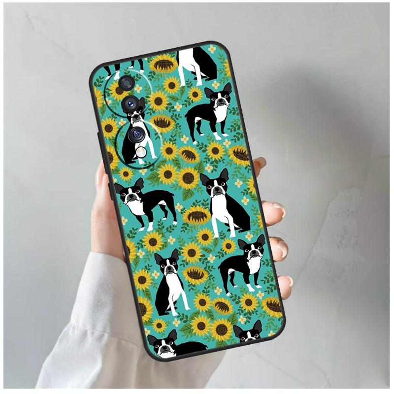 

Boston Terrier Dog For Honor Magic 8 7 6 5 Pro Case For Honor 400 200 Lite 90 70 50 X8c X8b X9a X9b X9c X9d Win Honor 400 Lite