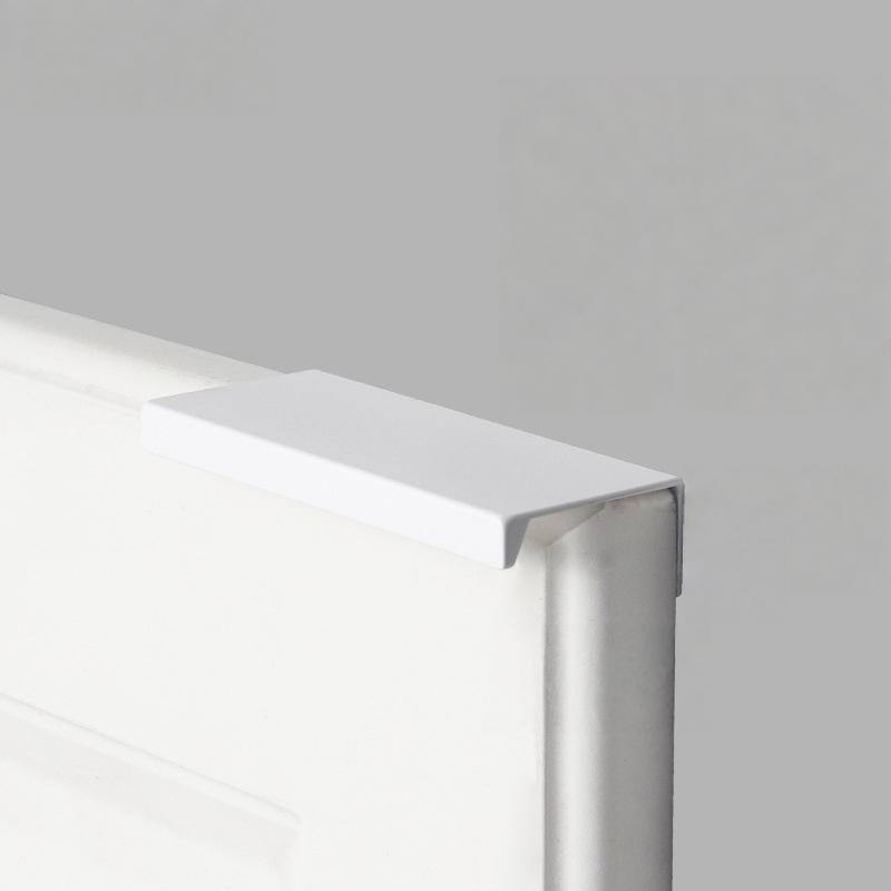 Invisible Cabinet Handles, Aluminum Edge Pulls for Sliding Wardrobe Doors, Side Mount Embedded Finger Pulls for Kitchen Cabinets