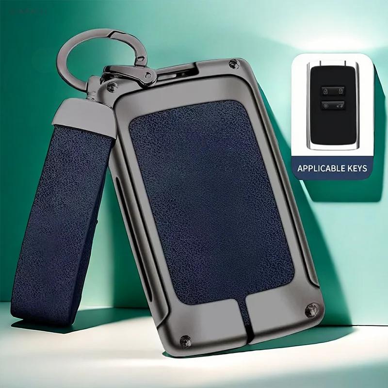 Automatické pouzdro na klíče z TPU a zinkové slitiny pro Renault Duster s logem, Klíčenka na klíče od auta, Kovový kryt na klíče od auta, Doplňky pro dekoraci interiéru auta