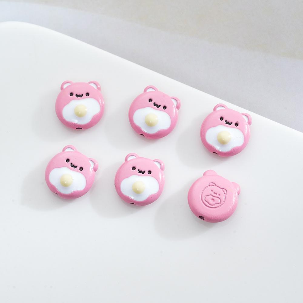 

Цвет Милый Ветер Пашот Яйца Медведь Бусины Краска Сплав Сделай Сам Бисером Бусина Разделитель Ожерелье Цепочка для Мобильного Телефона Ювелирные Аксессуары 5 pieces