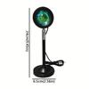 16 Color Sunset Projection Lamp Remote Control USB Powered LED Sunset Lamp Rotated Vibrant Spectrum RGB Night Light