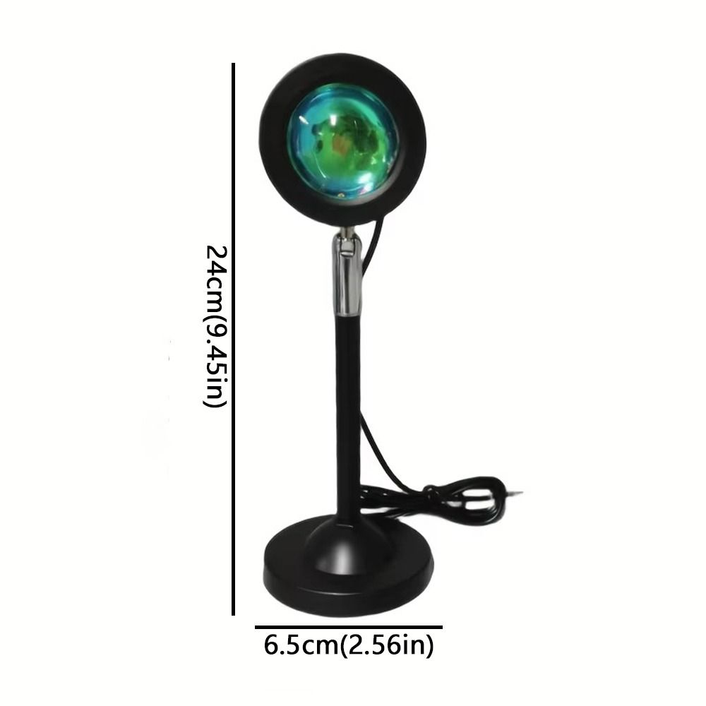 16 Color Sunset Projection Lamp Remote Control USB Powered LED Sunset Lamp Rotated Vibrant Spectrum RGB Night Light