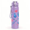 1PC Medical Stethoscope Heart Icon Print 750ml Color Plastic Sports Water Bottle Leakproof Flip Straw Lid Suitable for Sports Office Home Use