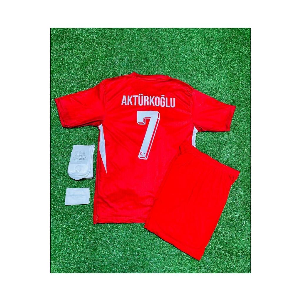 Turkey Euro 2024 Kerem Aktrkolu Kids Jersey Set Of 4 (rejection)