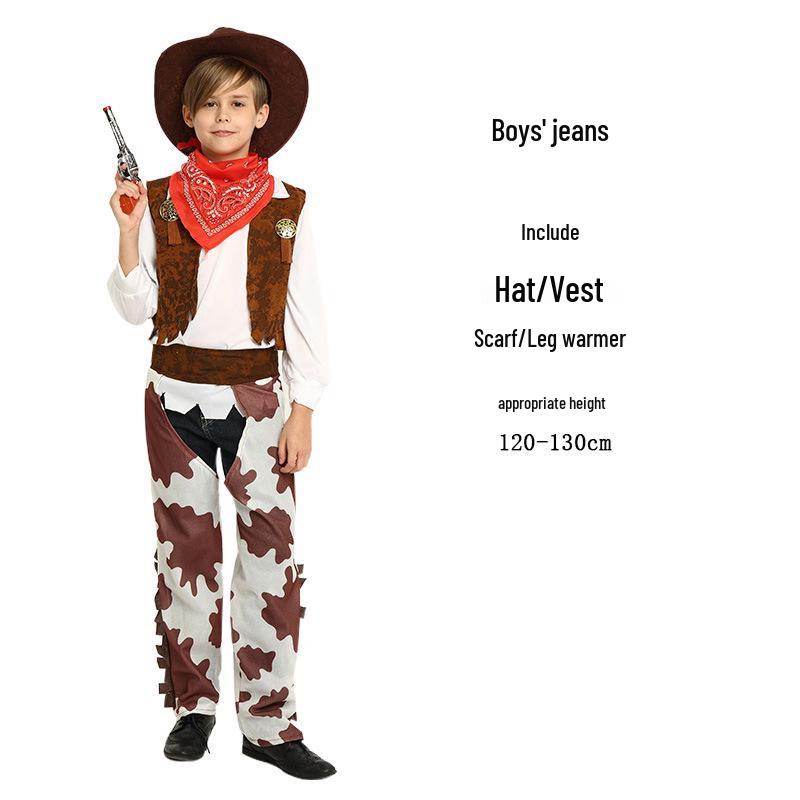 

Детский ковбойский костюм на Хэллоуин: Костюм-жилет «Вестерн Маскарад» Boy Cowboy M