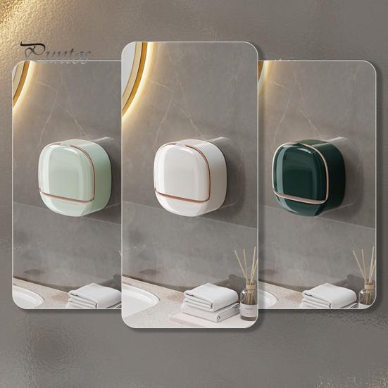 Self Draining Soap Holder Strong Load-bearing Easy To Install Bathroom Wall Mounted Soap Box Tray Container