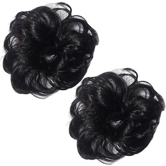 

@ Ladies Rubber Band Wavy Curly Hair Scrunchies For Women 2pc