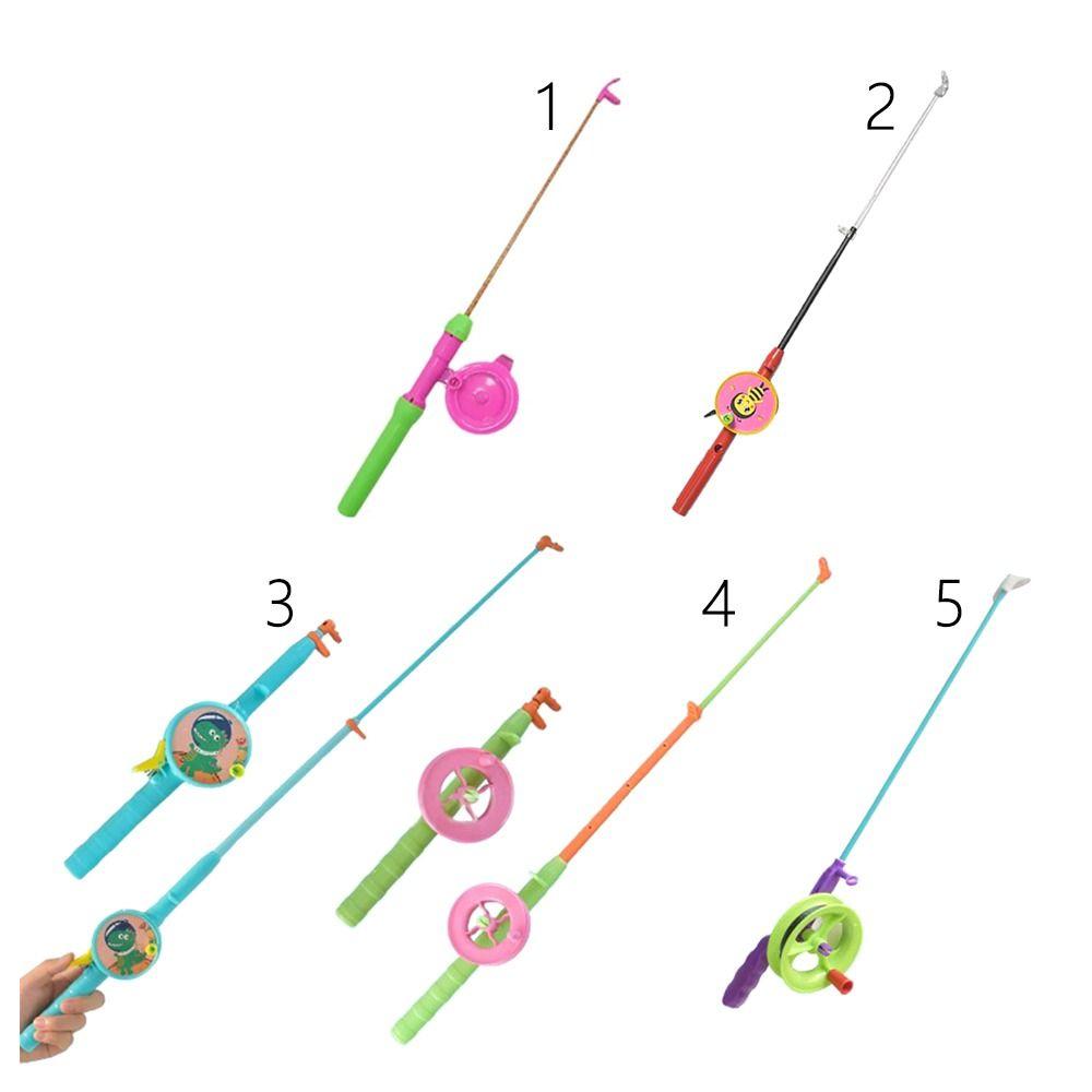 Cartoon Mini Kites Rods 38cm/58cm/80cm Fishing Rods New Children Fishing Kites Rods For Kids Gifts