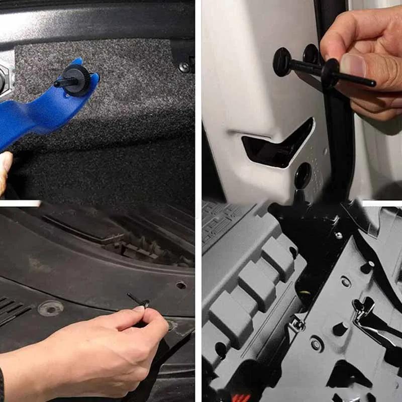 Car Buckle 8mm Hole Plastic Rivets Fixed Buckle Fastener Expansion Screw Auto Vehicle Door Trim Panel Retainer Fastener Clips