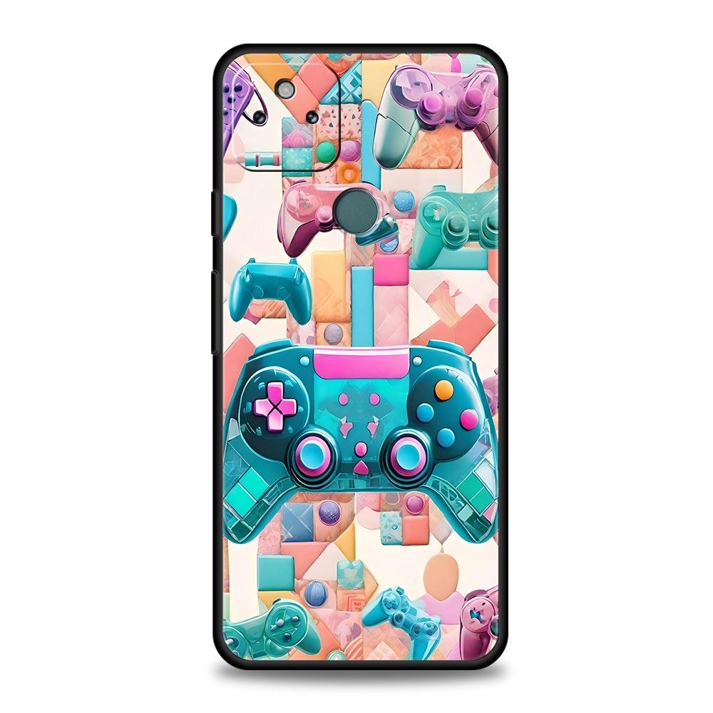 Custodia Cover per Telefono Grafica Game Controller per Google Pixel 10 9 8 7 6 9A 8A 7A 6A Pro Antiurto Morbida TPU 9 Pro XL Guscio Capas