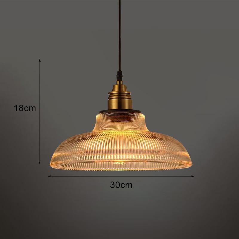 Vintage Glass Pendant Light Green Hanging Lamp Living Room Luminaire Hall Bedroom Dining Table Indoor Fixtures Lustre LED Decor