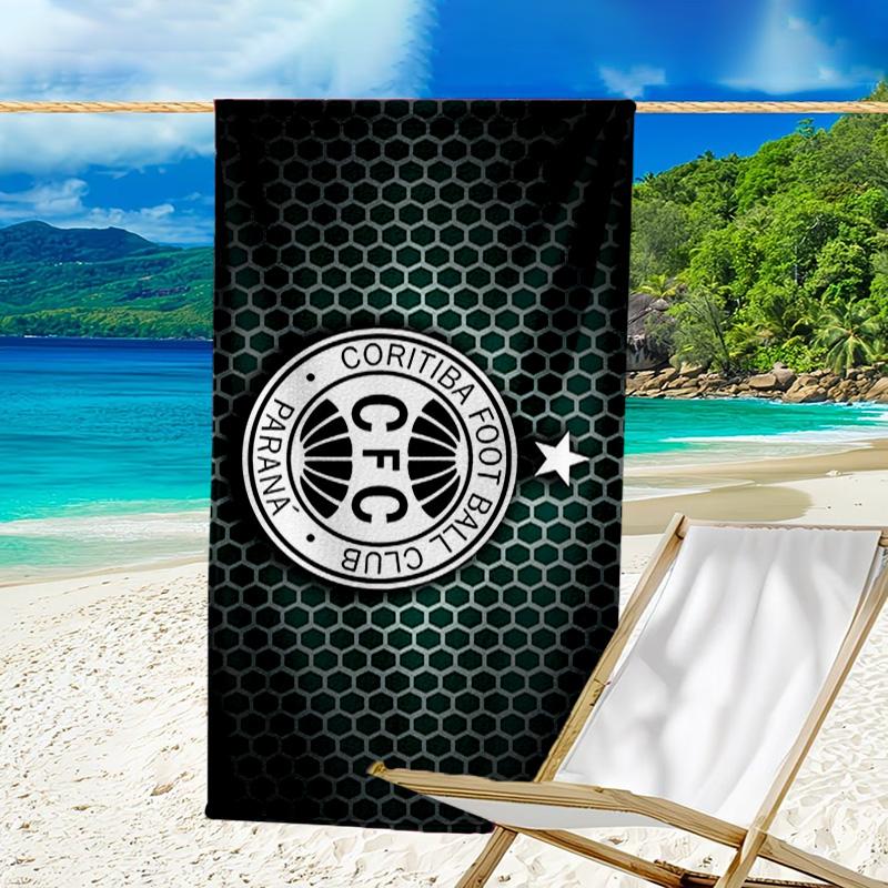 Cori-tiba Football Club Crest Printed Beach Towel, Super Soft Microfiber, Perfect Gift Birthday, for Pool, Beach, Travel, for Family and Friends