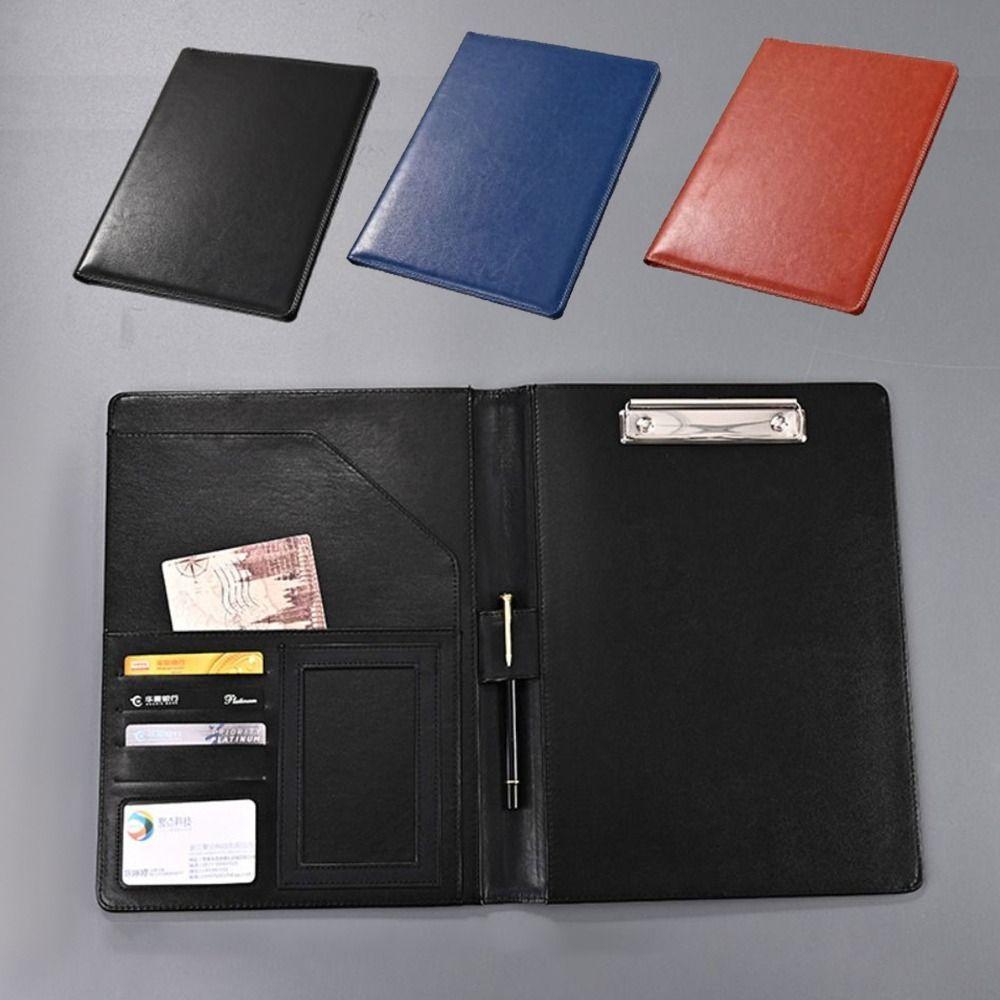 Multifunctional Clipboard Leather File Folders File Storage Contract File Folders Interview