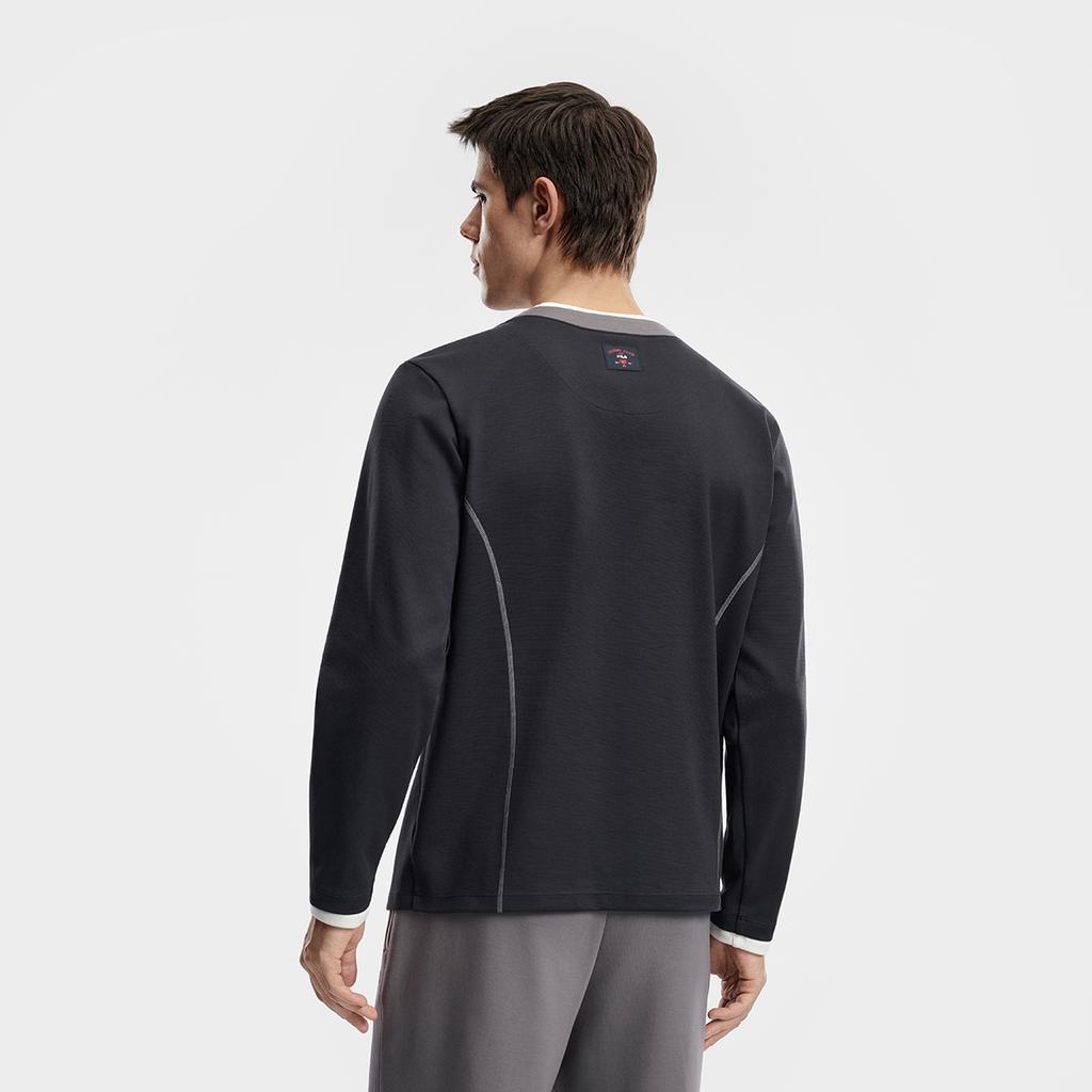 FILA Tennis Minimalist Classic Sports Tennis Casual Loose Comfortable Long Sleeve T-Shirt Men tops A11M613228F-NV