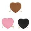 Pu Mini Heartshaped Shoulder Bag With Zipper Closure For Daily Use