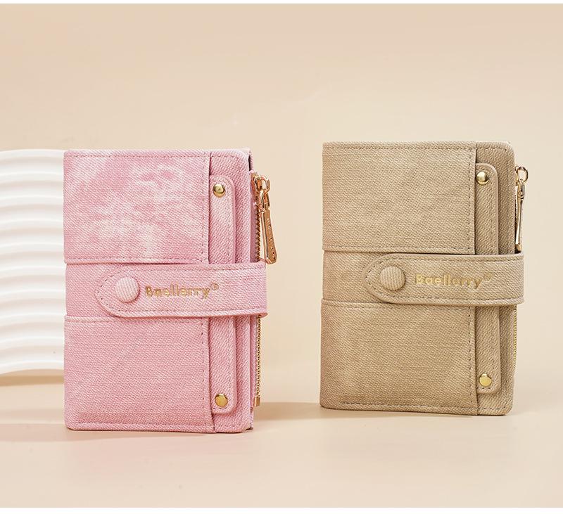 Portefeuille Mini Chic pour Femme - Porte-cartes Élégant pour Étudiants