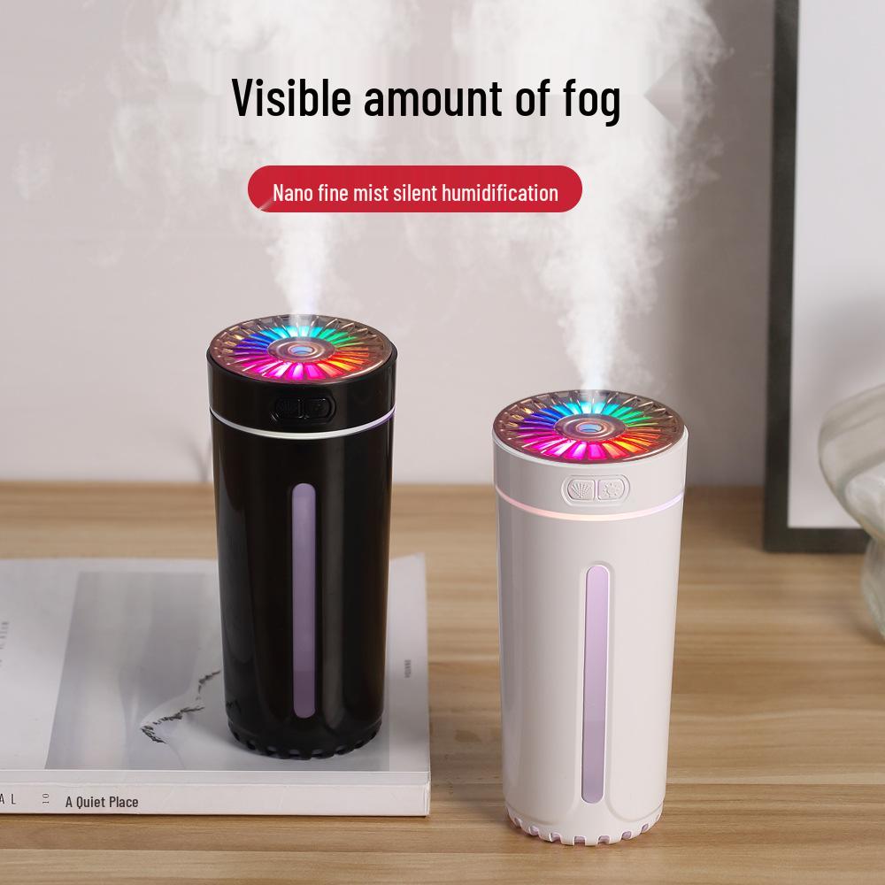 Car Humidifier & Air Purifier Aroma Diffuser with Interior Light & Odor Eliminator